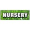 Signmission NURSERY BANNER SIGN trees plants flowers landscaping landscaper grass B-72 Nursery - alternate 1